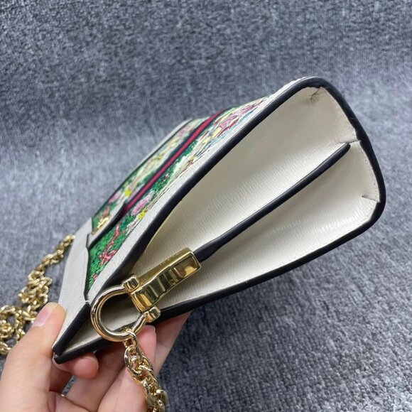 100% Authentic Gucci Ophidia Chain Small Shoulder Bag - Picture 8 of 15